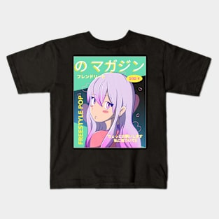 Lovely Anime Girl Kids T-Shirt